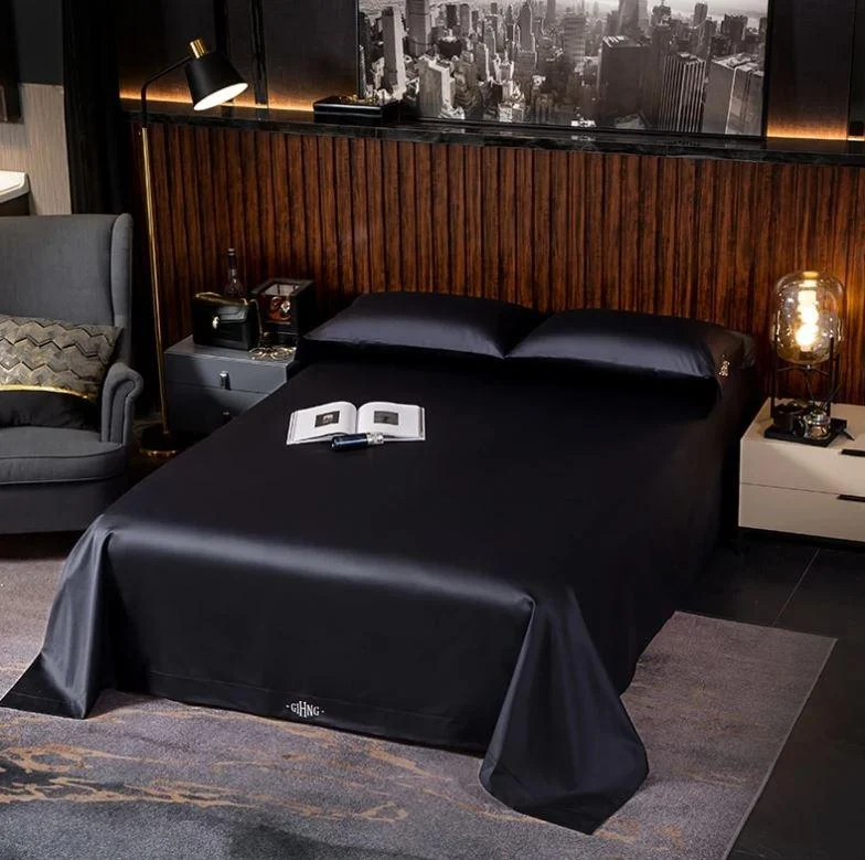 Black Egyptian Cotton Duvet Set 700 Thread Count -  - #tag1#