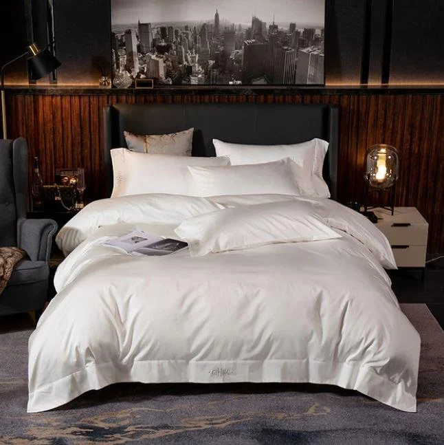 Black Egyptian Cotton Duvet Set 700 Thread Count -  - #tag1#