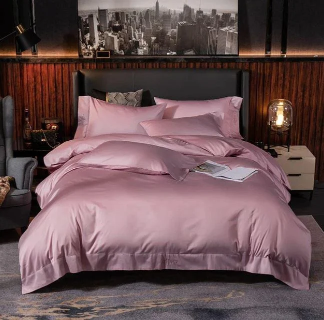 Black Egyptian Cotton Duvet Set 700 Thread Count -  - #tag1#