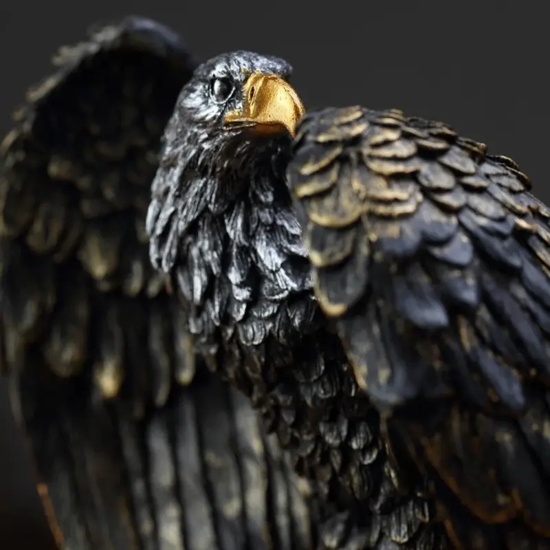 Black Hawk Eagle Sculpture tag1