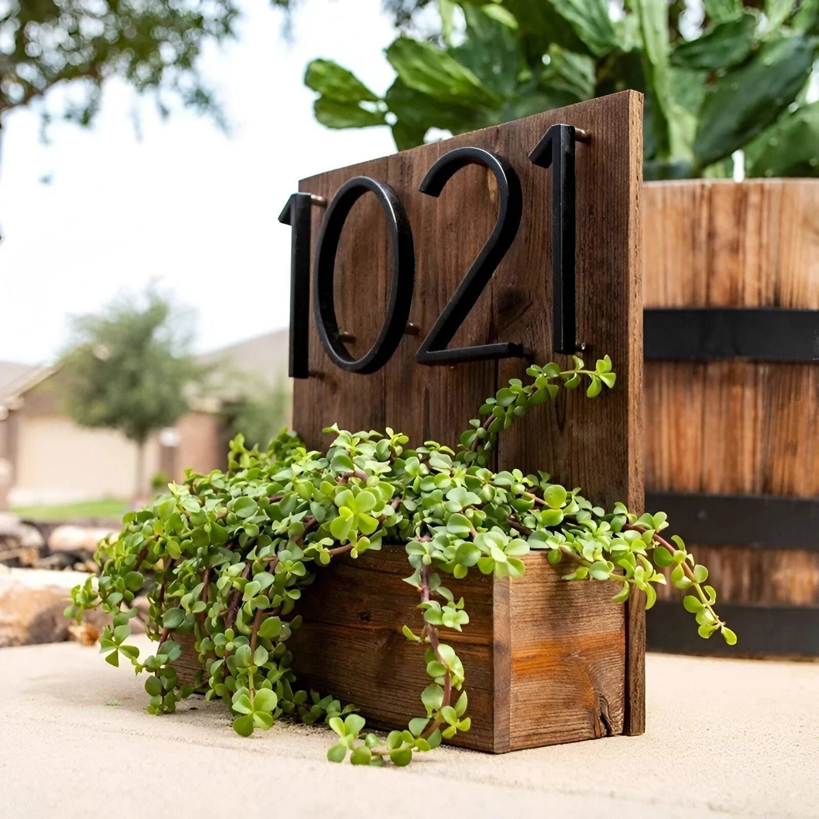 Black House Number - Modern House Number - House Number Sign -  - #tag1#