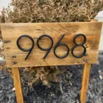 Black House Number Modern House Number House Number Sign tag1
