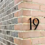 Black House Number Modern House Number House Number Sign tag1