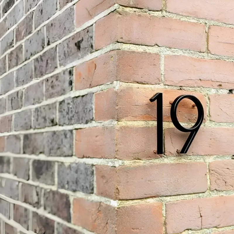 Black House Number Modern House Number House Number Sign tag1