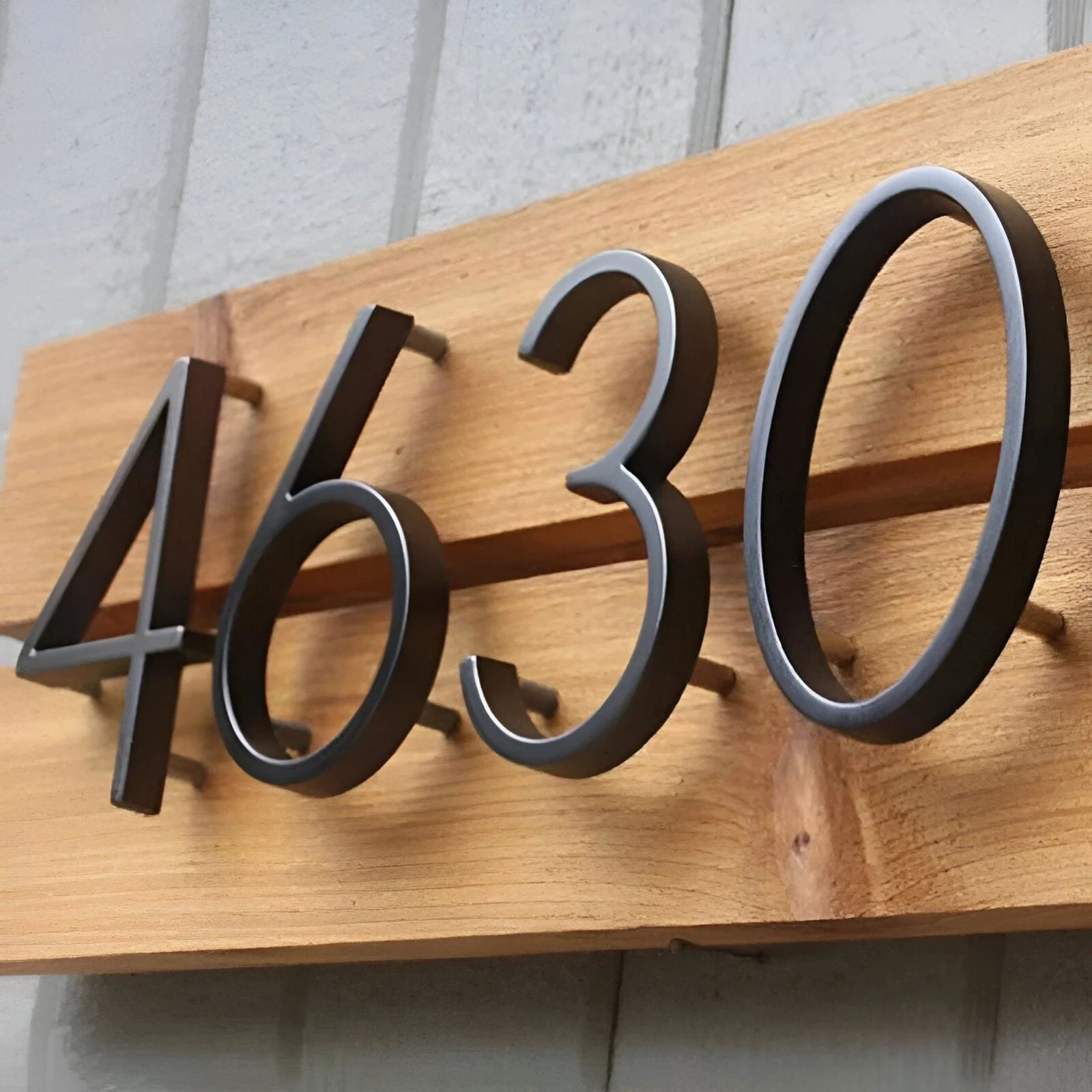 Black House Number - Modern House Number - House Number Sign -  - #tag1#