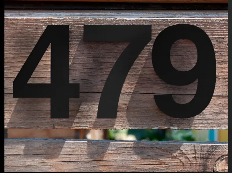 Black House Number Modern House Number House Number Sign tag1