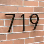 Black House Number Modern House Number House Number Sign tag1