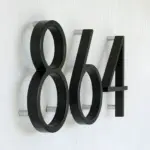 Black House Number Modern House Number House Number Sign tag1