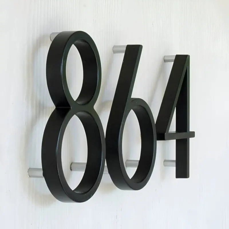Black House Number Modern House Number House Number Sign tag1