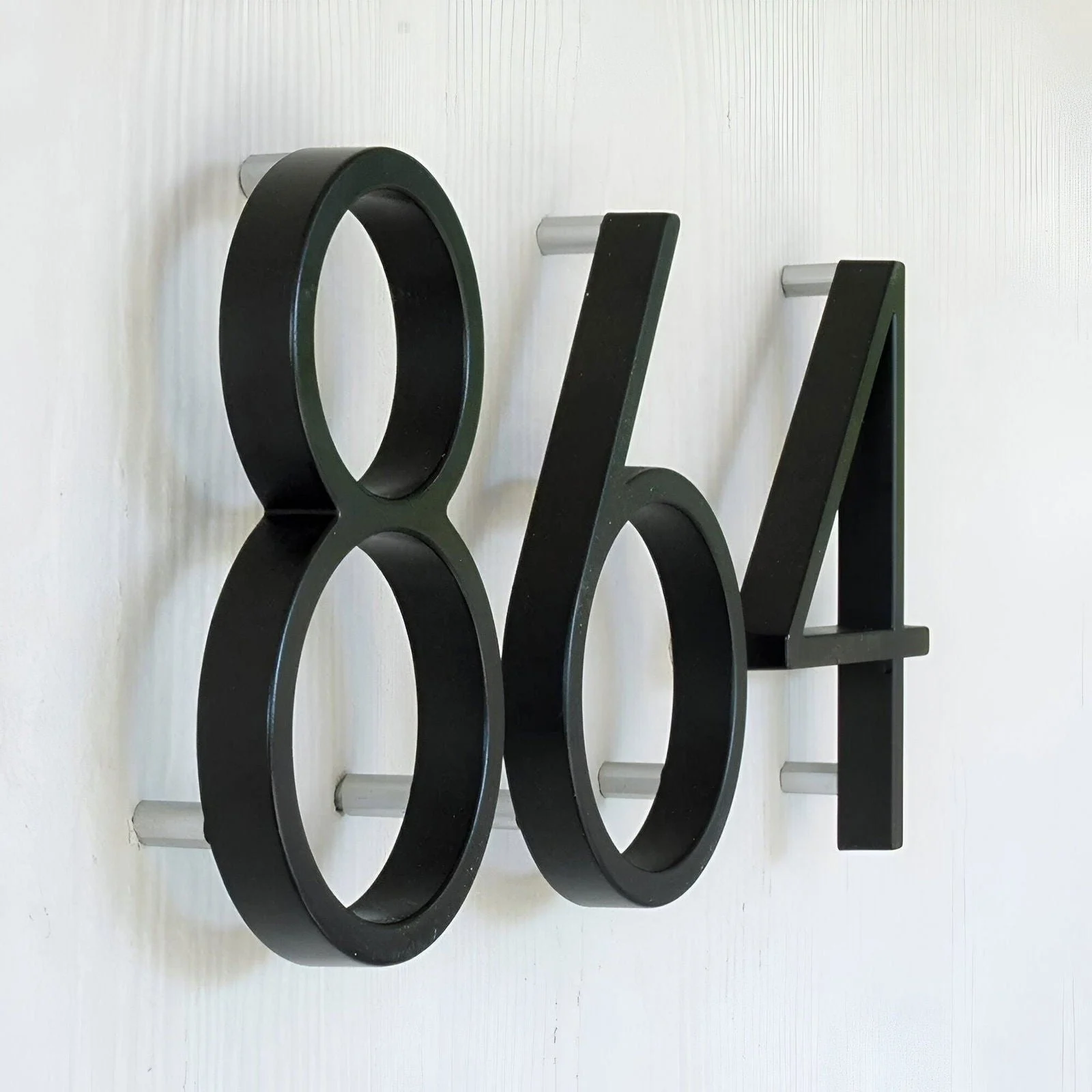 Black House Number - Modern House Number - House Number Sign -  - #tag1#