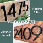 Black House Number Modern House Number House Number Sign tag1
