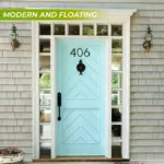 Black House Number Modern House Number House Number Sign tag1