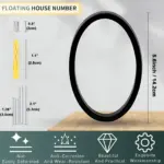Black House Number Modern House Number House Number Sign tag1
