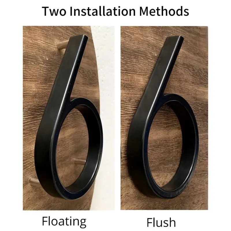 Black House Number Modern House Number House Number Sign tag1