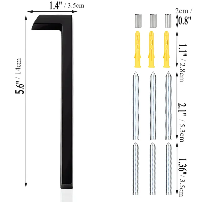 Black House Number Modern House Number House Number Sign tag1