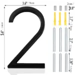 Black House Number Modern House Number House Number Sign tag1