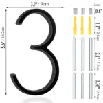 Black House Number Modern House Number House Number Sign tag1
