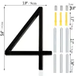Black House Number Modern House Number House Number Sign tag1