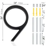 Black House Number Modern House Number House Number Sign tag1