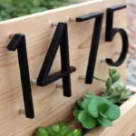 Black House Numbers tag1