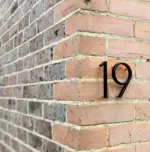 Black House Numbers tag1