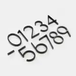Black House Numbers tag1