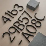 Black House Numbers tag1