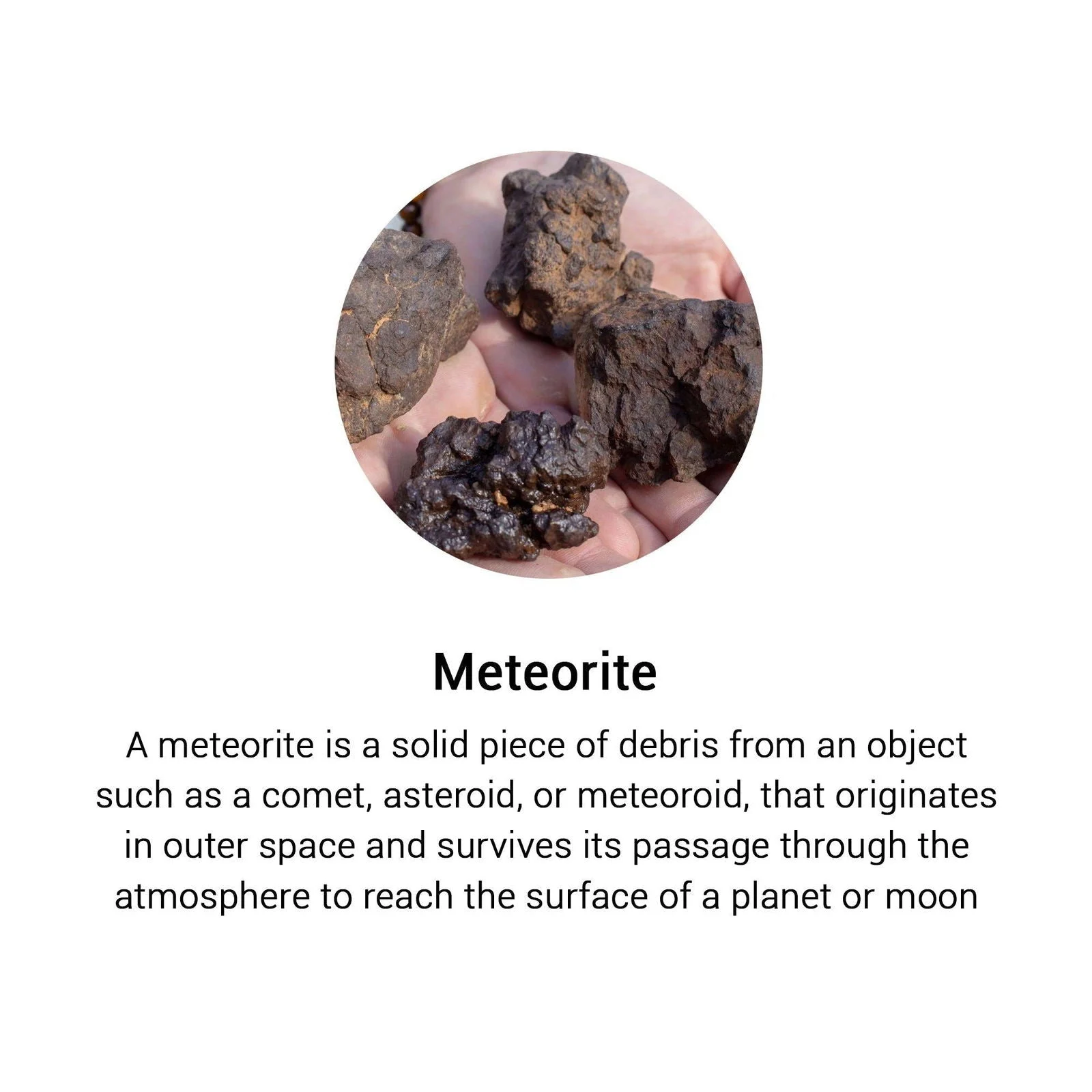 Black Iron Meteorite Face Home Decor Statue -