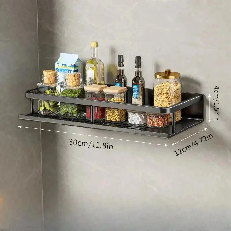 Black Kitchen Rack | Easy to mount on the wall -  - #tag1#