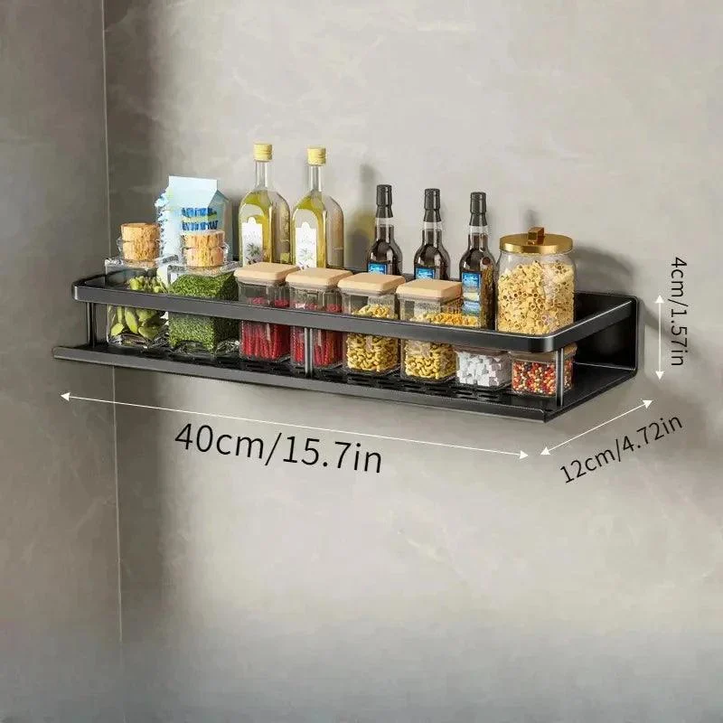 Black Kitchen Rack | Easy to mount on the wall -  - #tag1#