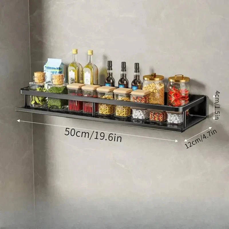 Black Kitchen Rack | Easy to mount on the wall -  - #tag1#