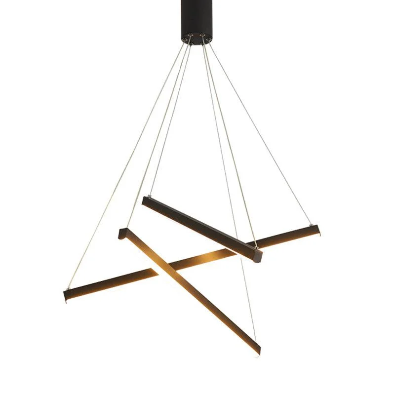 Black LED Pendant Lamp Style Minimalist Metal for Lobby -  - #tag1#