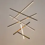 Black LED Pendant Lamp Style Minimalist Metal for Lobby tag1