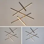 Black LED Pendant Lamp Style Minimalist Metal for Lobby tag1