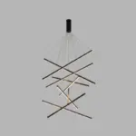 Black LED Pendant Lamp Style Minimalist Metal for Lobby tag1
