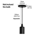 Black Metal Cage Pendant Light Retro Industrial Charm