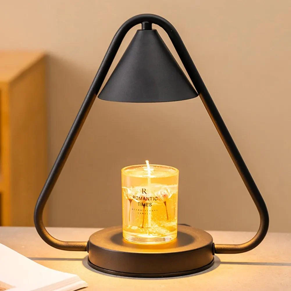 Black Metal Frame Dimmable Candle Warmer -