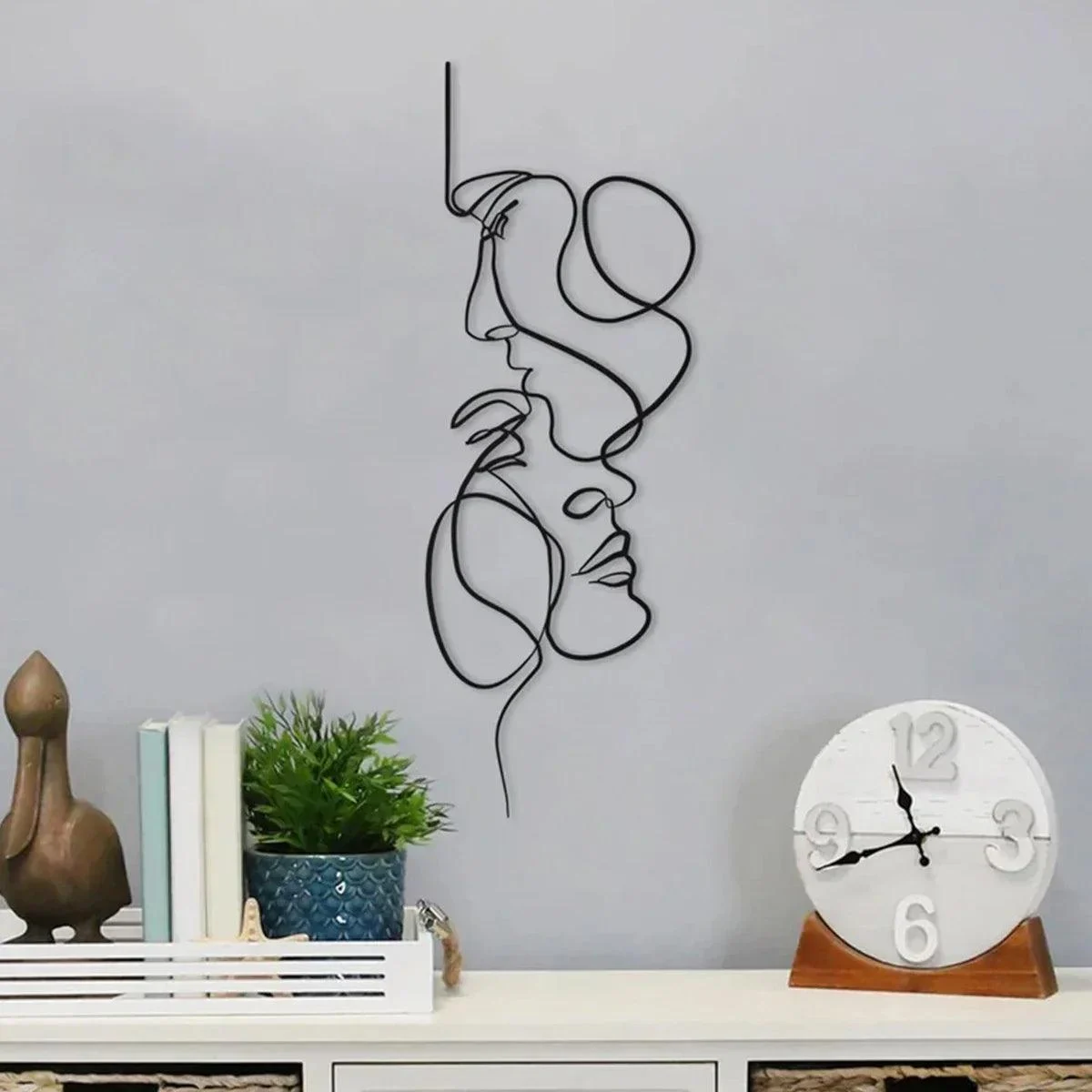 Black Metal Wall Art | Abstract wall sculpture -  - #tag1#