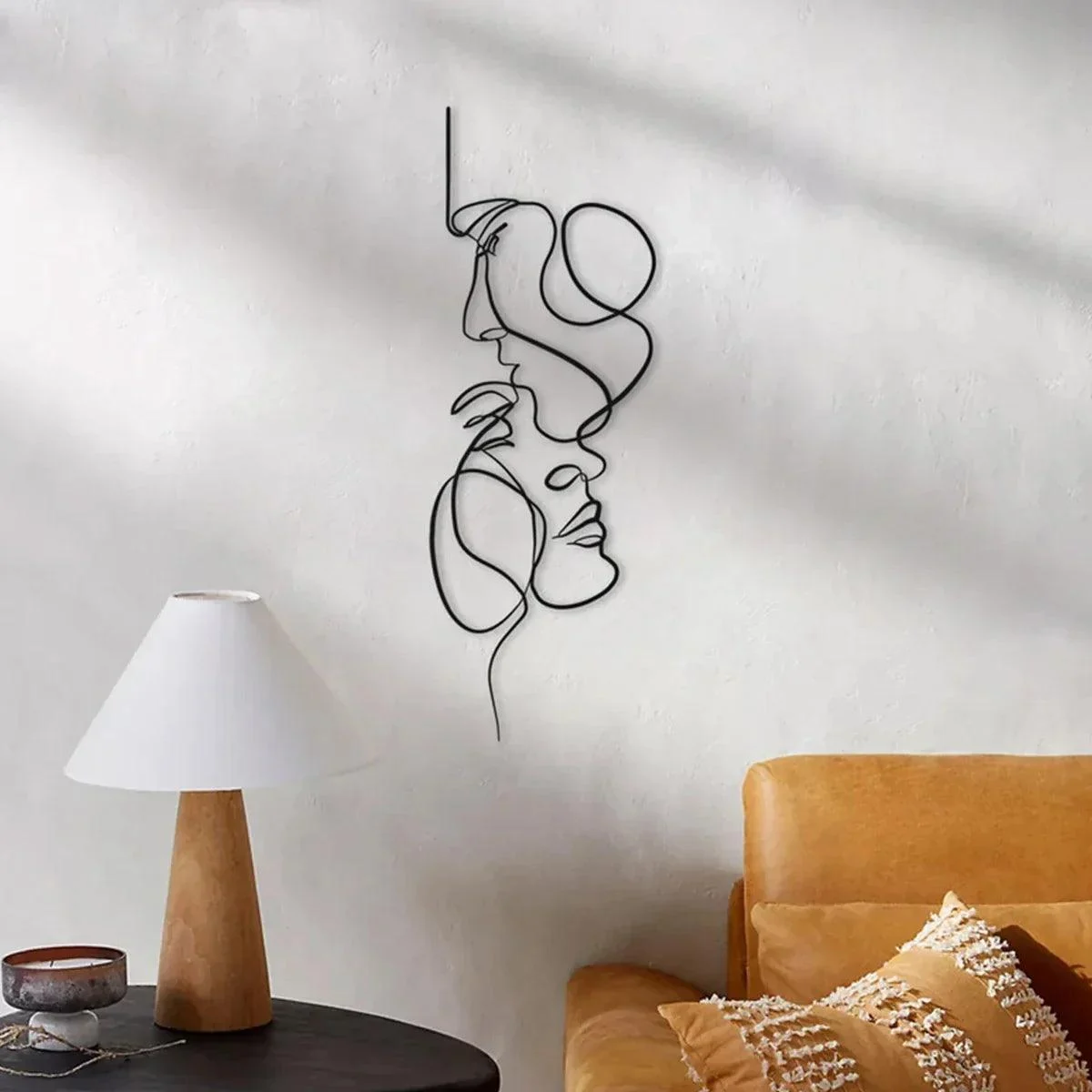 Black Metal Wall Art | Abstract wall sculpture -  - #tag1#