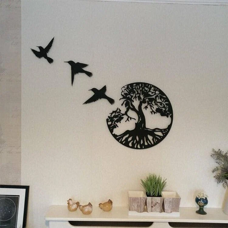 Black Metal Wall Art Home Decor -  - #tag1#