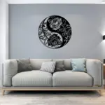 Black Metal Wall Art Home Decor tag1