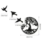 Black Metal Wall Art Home Decor tag1