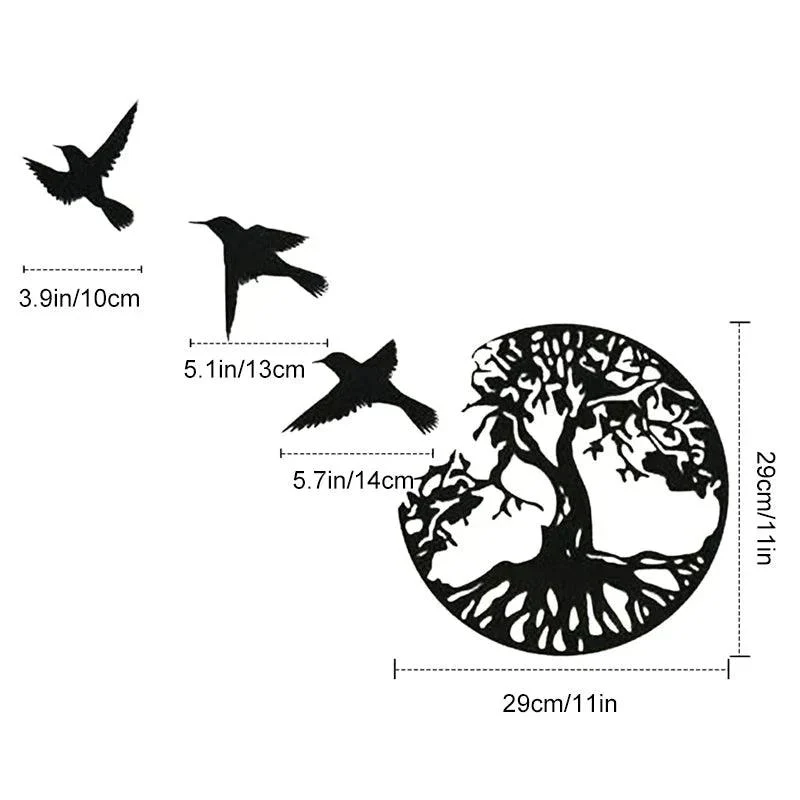 Black Metal Wall Art Home Decor -  - #tag1#