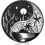 Black Metal Wall Art Home Decor tag1