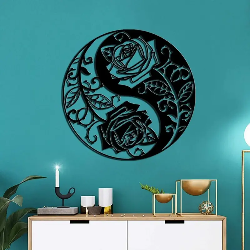 Black Metal Wall Art Home Decor tag1