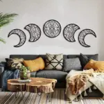 Black Moon Phase Wall Hanging tag1