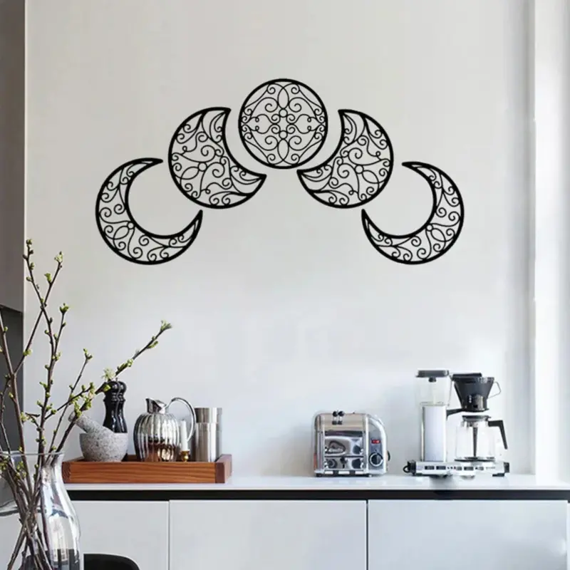 Black Moon Phase Wall Hanging tag1