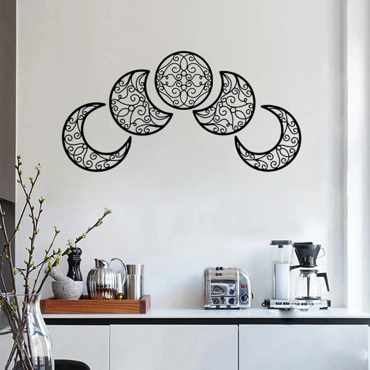 Black Moon Phase Wall Hanging -  - #tag1#