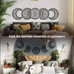 Black Moon Phase Wall Hanging tag1