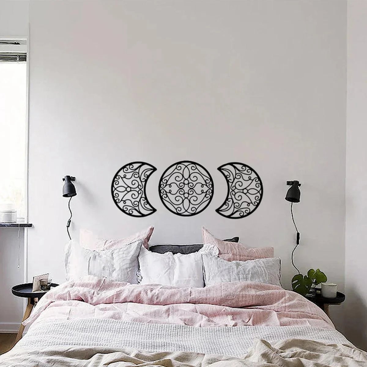 Black Moon Phase Wall Hanging -  - #tag1#